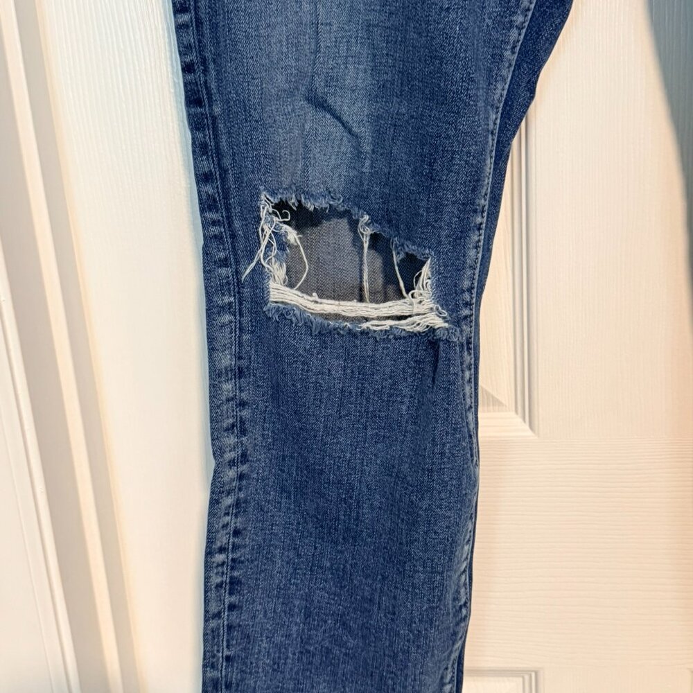 Silver Jeans Co, Mazy Slim Crop Embroidered Distressed Jeans W32/L25 - Picture 8 of 10